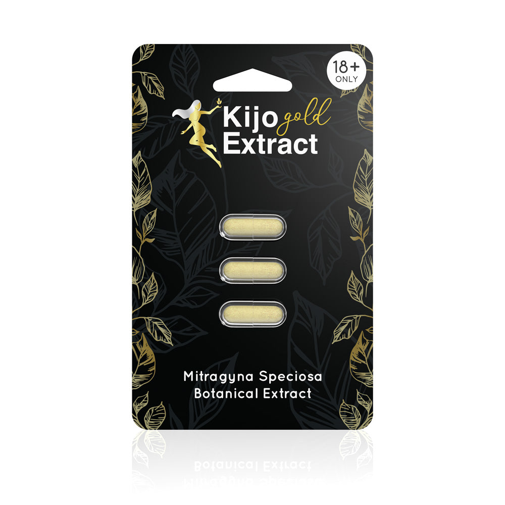 Kijo Kratom - Kratom Capsule Gold Extract 3ct For Sale