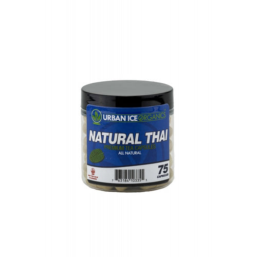 Urban Ice Organics - Kratom Capsule Natural Thai Premium Tea 75ct