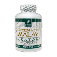 Load image into Gallery viewer, Whole Herbs - Kratom Capsule Pills Green Vein Malay