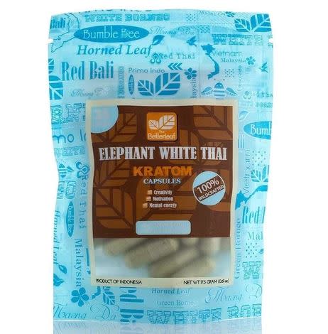The Better Leaf - Kratom Capsule Elephant White Thai 35ct